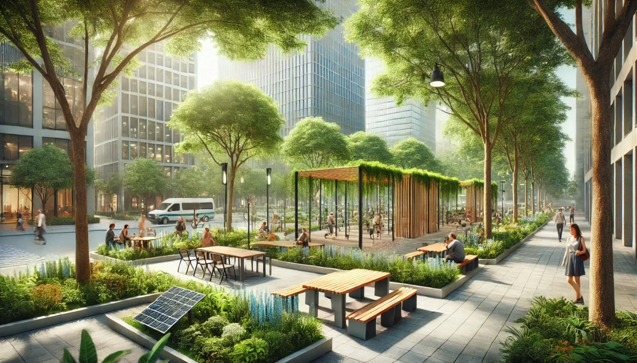 mobilier urbain écologique espaces verts